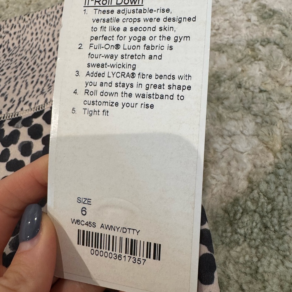 Lululemon leopard print leggings - Picture 3 of 3